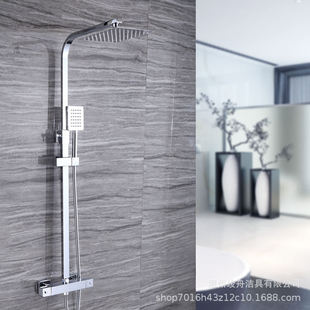 Cross-Border Black All-Copper Constant Temperature Shower Head Set Household Shower Bathroom Constant Temperature Shower Head Set