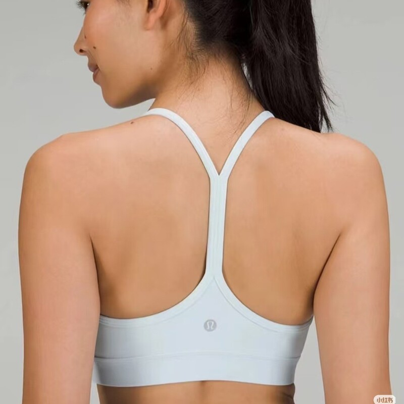 Original LULU women's Y-shaped tank top yoga wear, high elasticity, skin-friendly, seamless bra, yoga, running, fitness top