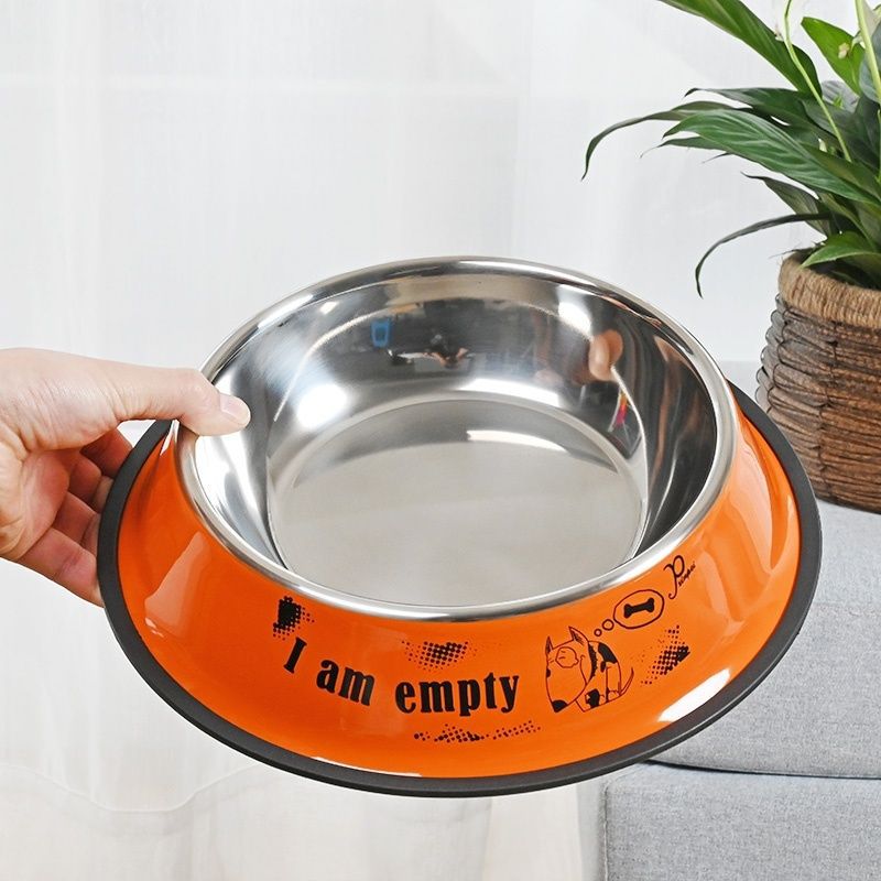 Dog and dog bowl anti -flip pet bowl cat food bowl pet bowl non…