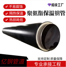 生产聚氨酯保温管预制直埋螺旋保温钢管Q235B热力DN300螺纹