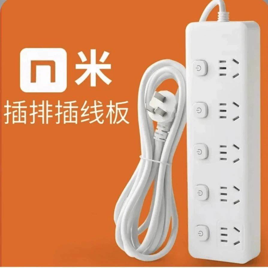 Гнездо серии Mi with USB бытовая много-розетка, длинная линия, независимый переключатель, плата с проводом, пористый трек