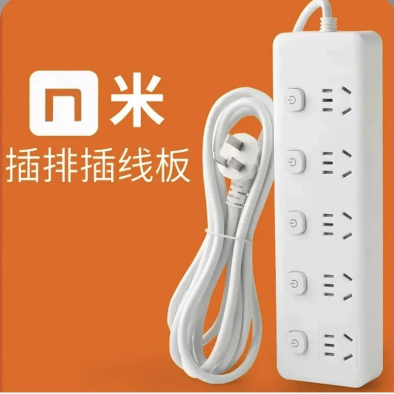Гнездо серии Mi with USB бытовая много-розетка, длинная линия, независимый переключатель, плата с проводом, пористый трек