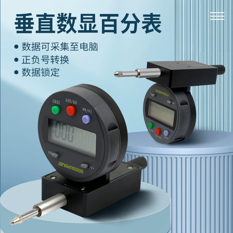 Вертикальный циферблатный индикатор электронного цифрового дисплея 0-10-20 мм, измерительный индикатор с прямым углом, Горизонтальное автомобильное стекло