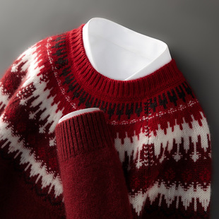 100 Pure Mountain Cashmere Sweater Men's Turtleneck Thick Autumn and Winter Sweater Light Luxury Simple Solid Color All-match Slim-fit Pullover