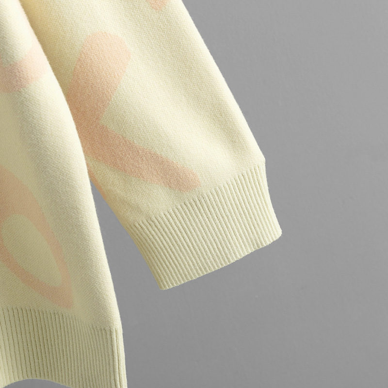 2024 Autumn And Winter New Knitted Sweater Women'S Medium And Long Jacquard Loose Bottoming Shirt Top 21 3R2A5744.Jpg