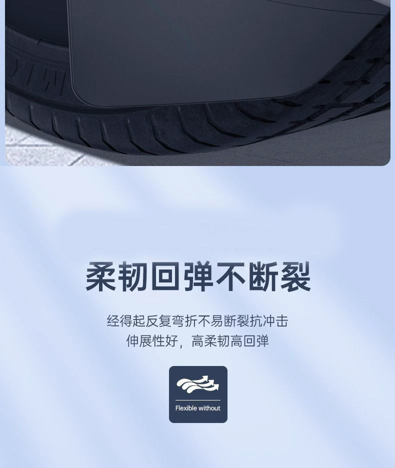 Suitable for Tesla Fender Modely New Version Fender Front and Rear Wheel Mudguard Protective Accessories