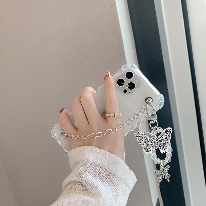 Butterfly Bracelet for 16/16ProMax/mini Apple 15/14/13 Phone Case iphone11 Women XS