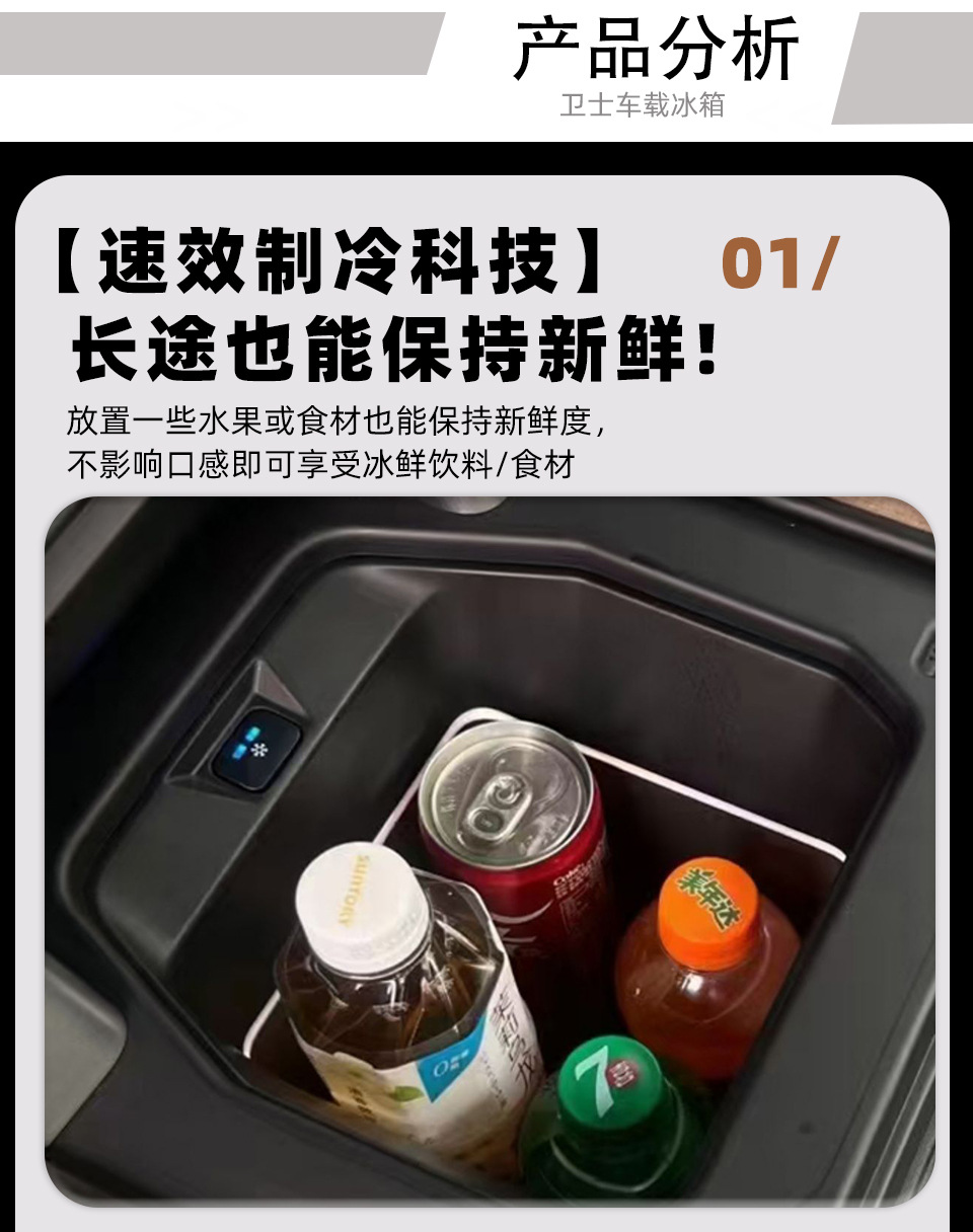 Suitable for 2020-2026 Land Rover Defender 90 110 130 Car Refrigerator