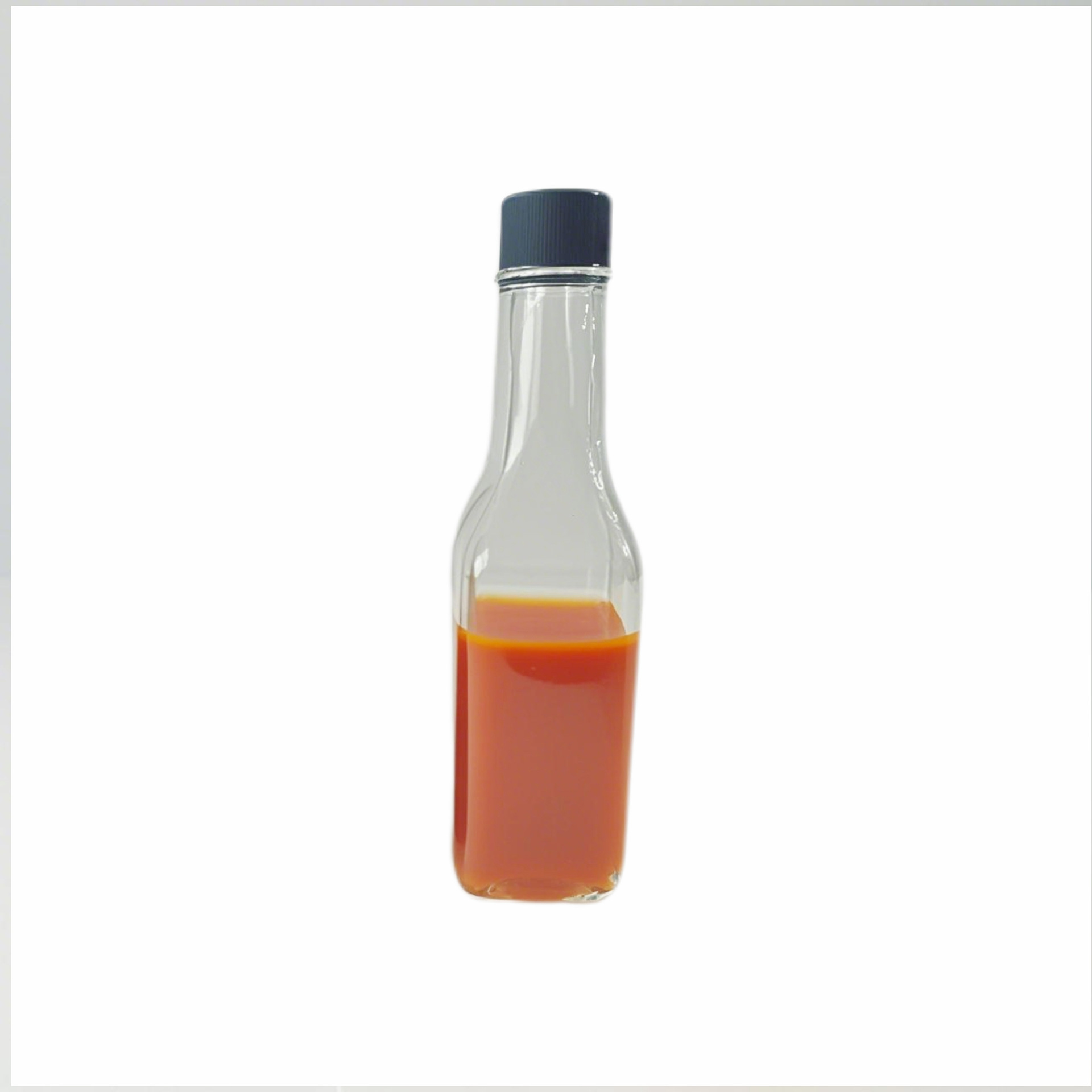 Innovadora botella de salsa de ensalada de cocina cuadrada de 150ml botella de salsa de tomate botella de salsa de ensalada botella de jugo de espino amarillo botella de vidrio grueso