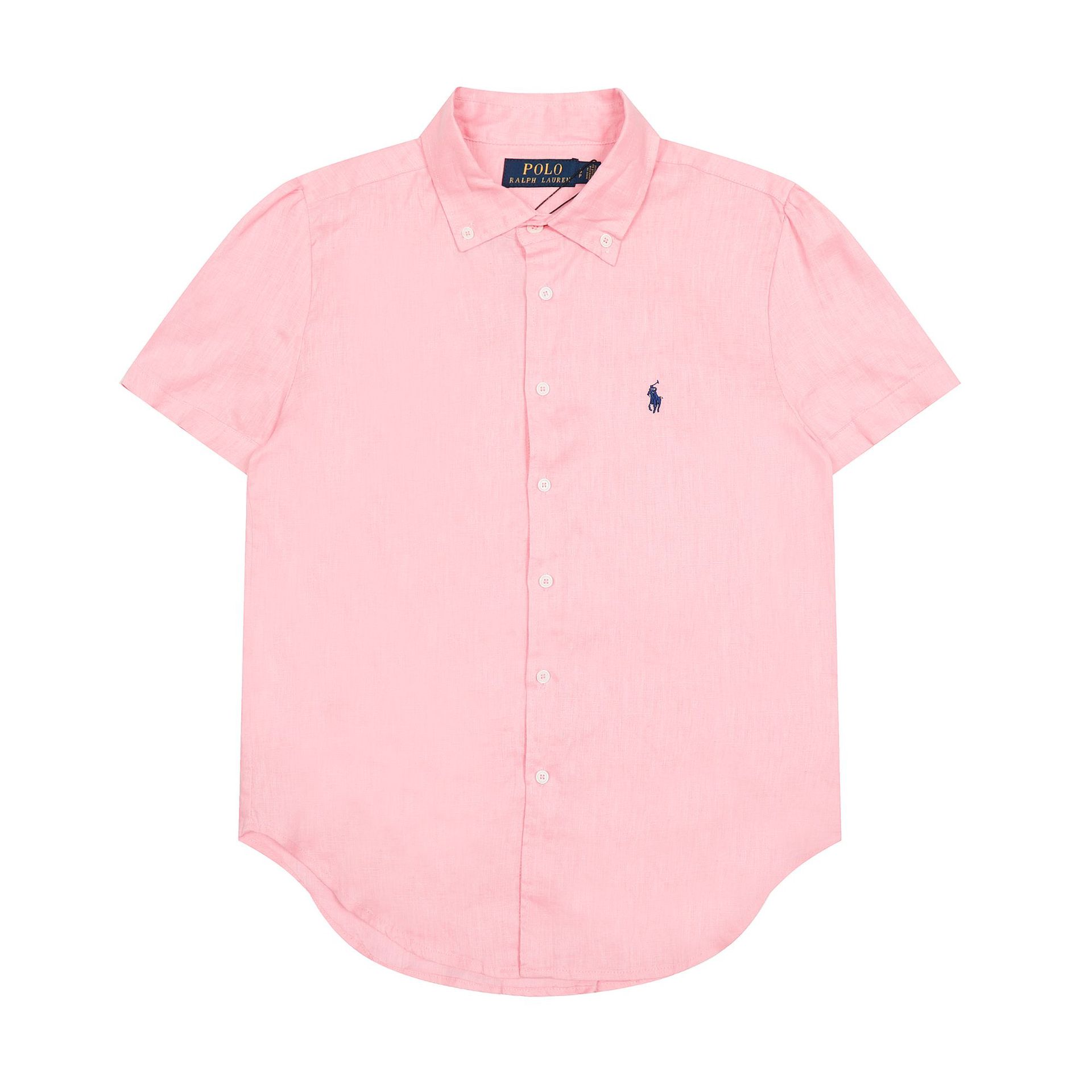 Polo Ralph Lauren Shirt Short Sleeve Embroidered Pony Pink
