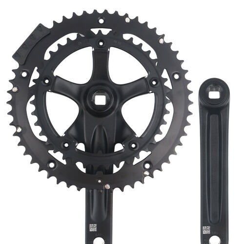 Haomeng proweel square hole crankset crank 130BCD53T 2×10 speed 9 speed RPF road bicycle crankset