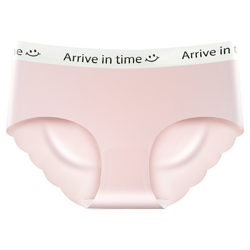 Seda de hielo mujer sin costuras antibacteriano algodón entrepierna algodón verano delgado chica sexy calzoncillos de cintura media refrescante