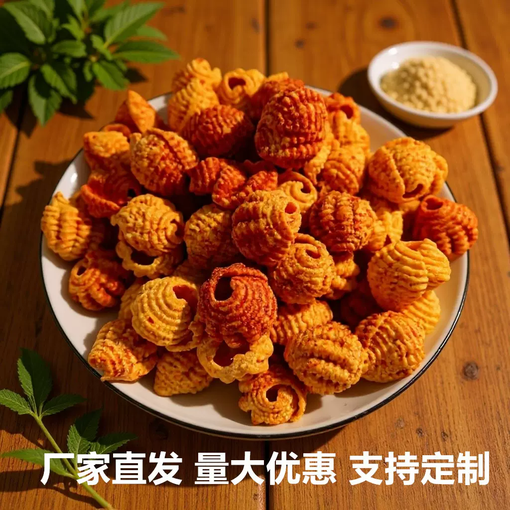 散装海螺酥贝壳酥馋嘴零食休闲膨化火锅店自助餐前小吃批发