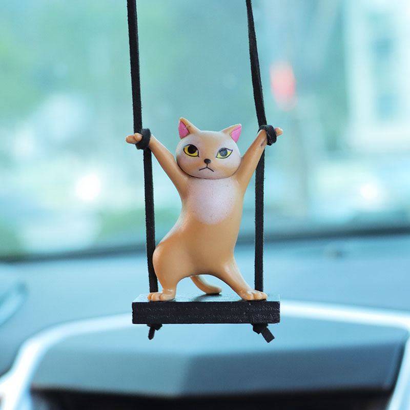 Twisted Waist Cat Car Pendant Car Interior Decoration Supplies Car Pendant Pendant Car Charms Car Supplies Batch