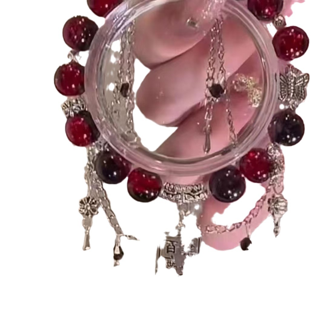 Cien Guan Ben Ben cientos de tabúes de alto valor facial impresión derivada pulsera china ins muñeca di pulsera antigua