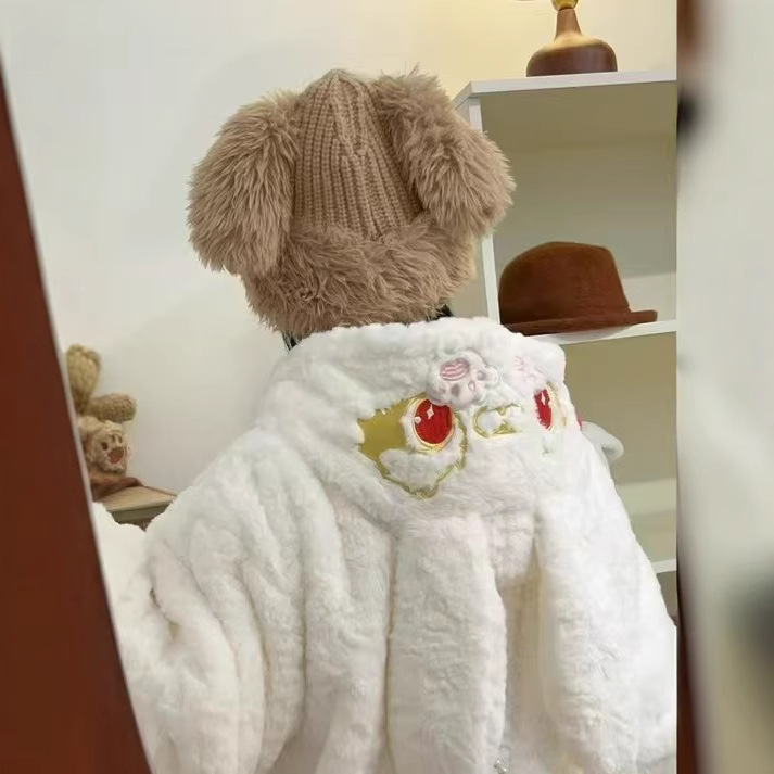(2개) 겨울 새로운 귀여운 후드 따뜻한 부드러운 왁스 같은 게으른 코트