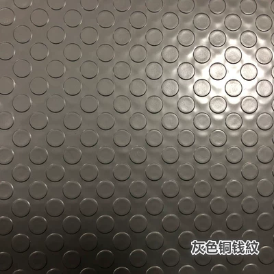 cargo transport rubber plastic waterproof — Avtomobil döşəmə paspasları - gray-copper-coin-pattern-cowhide-6090cm-household-small-door-mat