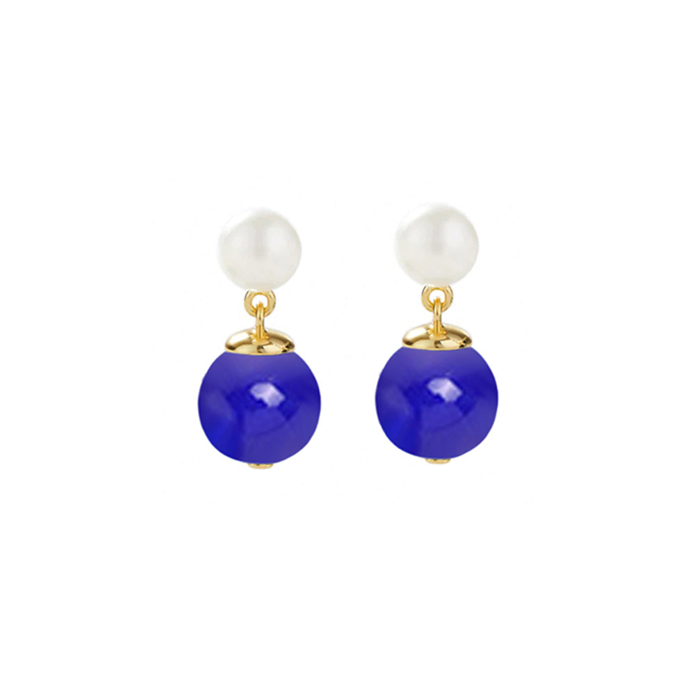 Women'S Gender 1 Pair 925 Sterling Silver Round Drop Earrings