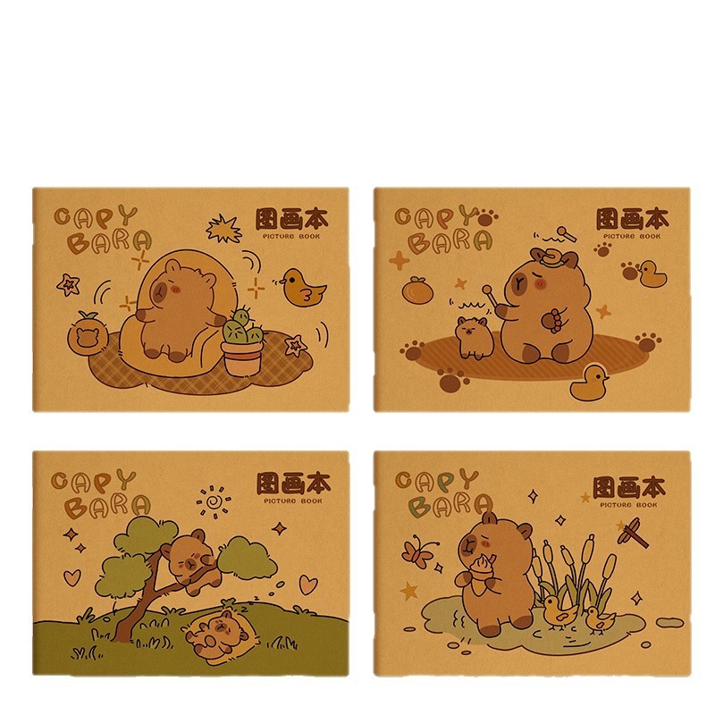 空白の絵本 子供用アート画帳 厚手のスケッチ画帳 幼稚園児向けぬりえペンブック|undefined