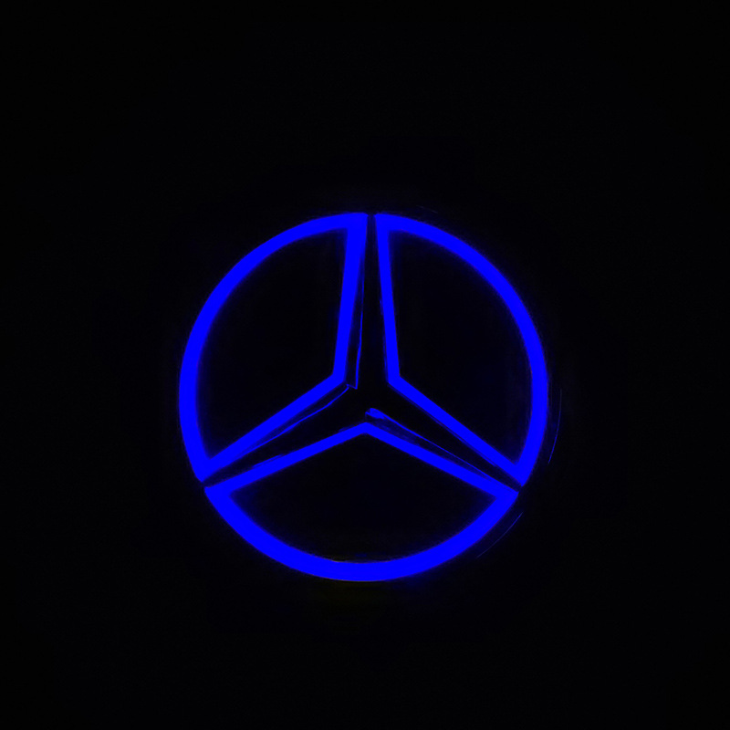 Luz de logotipo del coche 5d adecuada para Mercedes-Benz logotipo luminoso Mercedes-Benz luz trasera LED luz fría luz luminosa del logotipo del coche