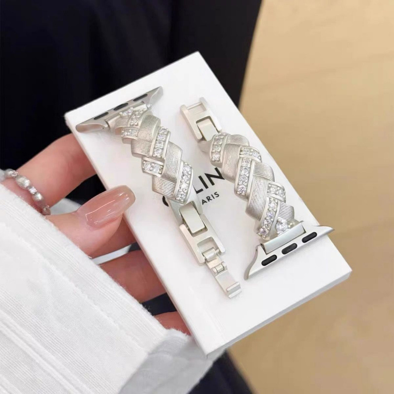 Diamond Pattern Full of Diamonds Suitable for Iqoowatch5/3 Watch Strap Vivowatch5/3/2/1 Replacement Watch Strap for Women