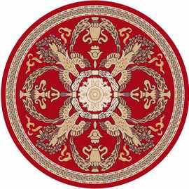 亚马逊复古民族风圆形地毯现货代发卧室吊篮垫客厅水晶绒波斯地毯