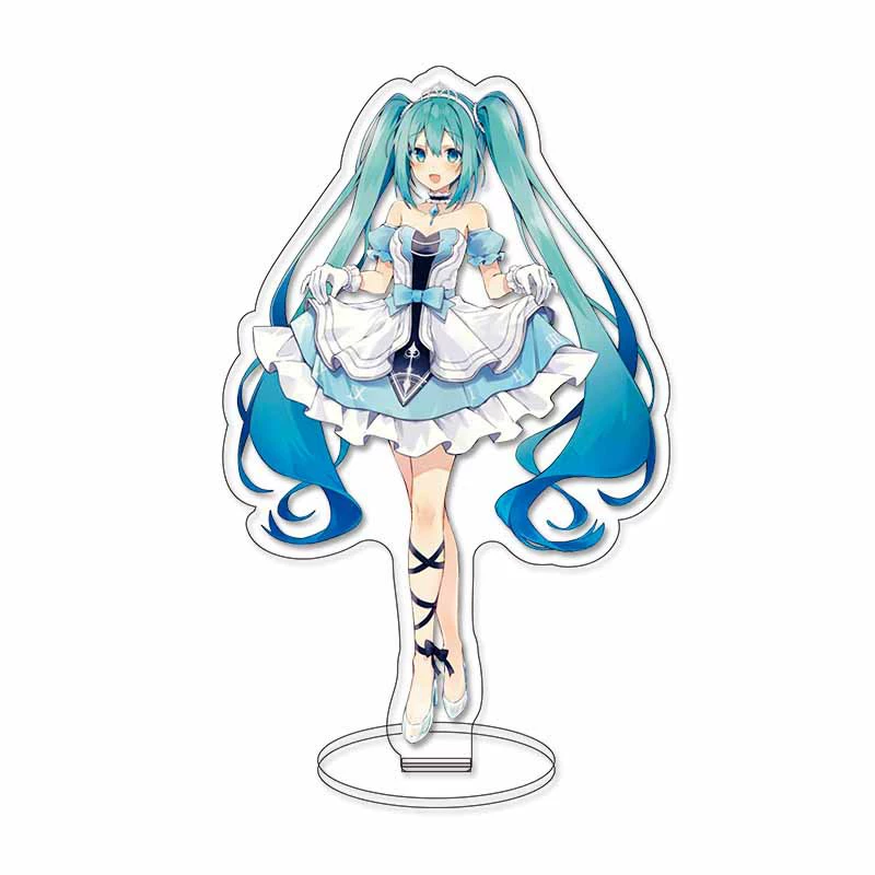 Акриловая фигурка Hatsune Miku Miku Snow, 15 см, HD-печать, подарок на день рождения