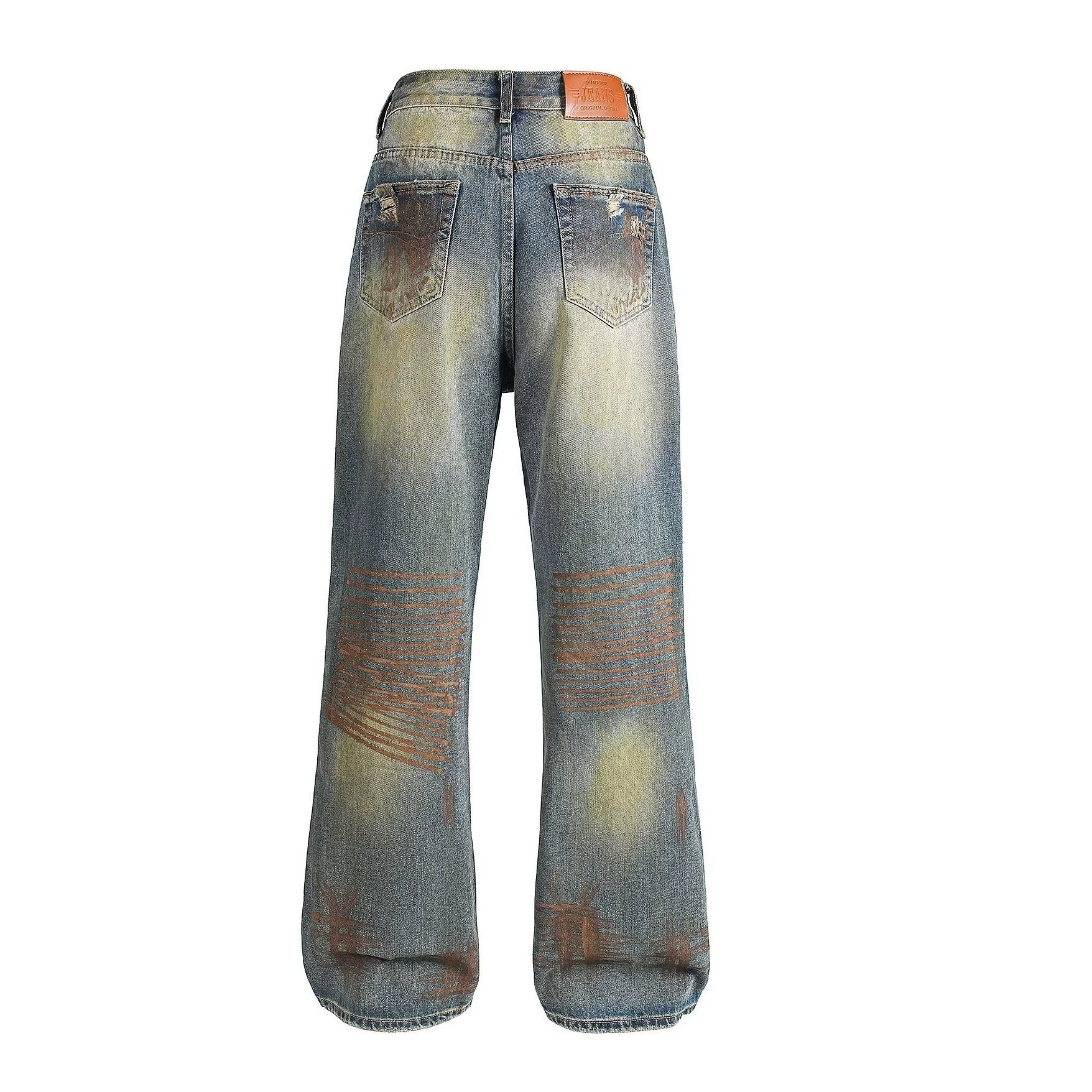 Retro jeans, trousers, loose fit