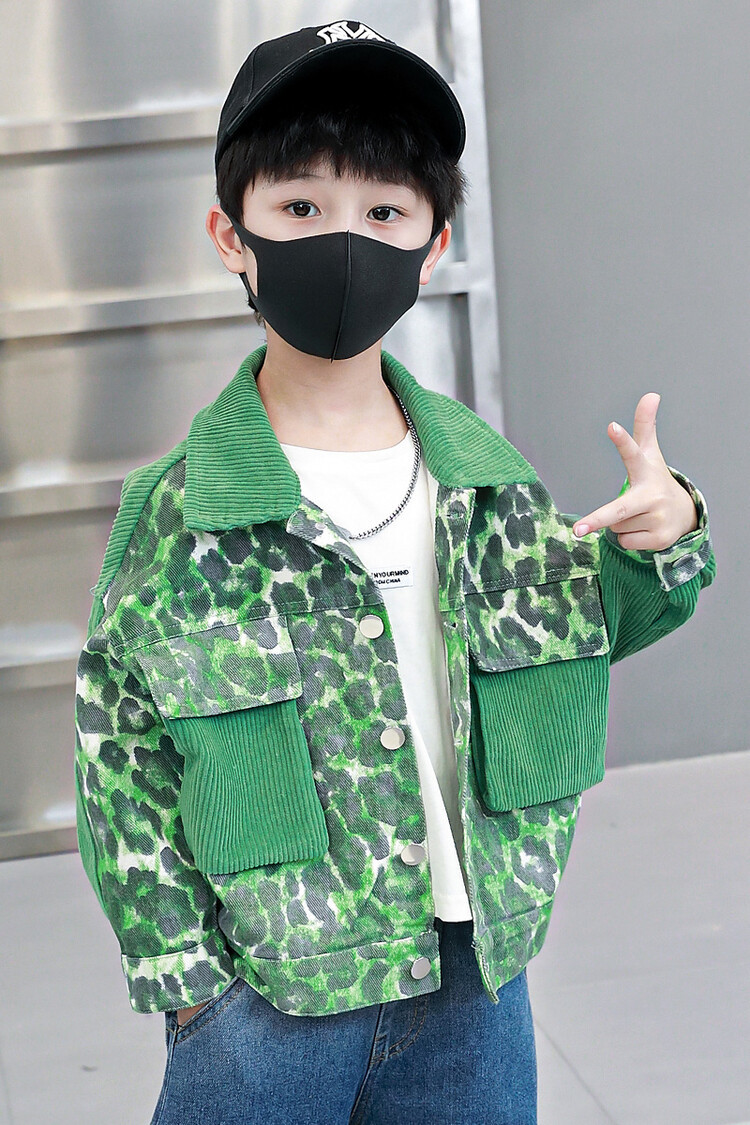 Patchwork a righe da bambino per la primavera e l'autunno 2023, nuova bella giacca, abbigliamento per bambini_voghion.com