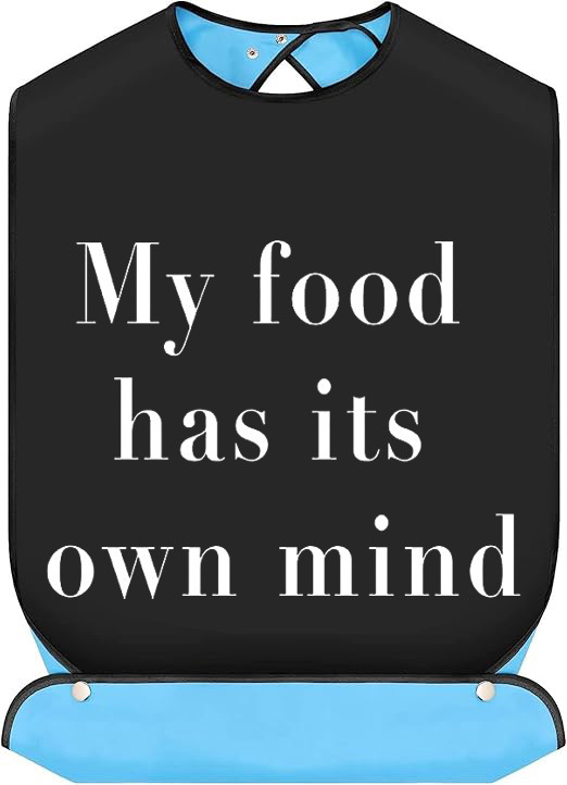 Babero para adultos, impermeable y resistente a la suciedad, babero para comer para ancianos, toalla de saliva lavable ampliada y alargada, delantal para adultos, babero