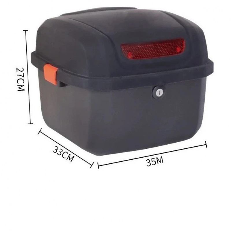Caja de cola de motocicleta, caja de maletero de gran capacidad, caja de scooter, equipaje de coche eléctrico, pase grande