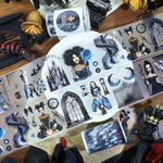 10月聖誕手账胶带亚马逊pet手帐胶带拼贴素材冰天雪地diy圣诞贴纸