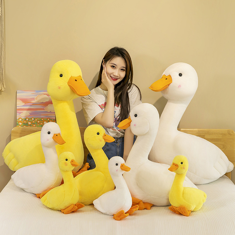 New Cute Duck Doll Pillow Little Yellow Duck Plush Toy Children's Doll Girl Pillow Event Gift Wholesale