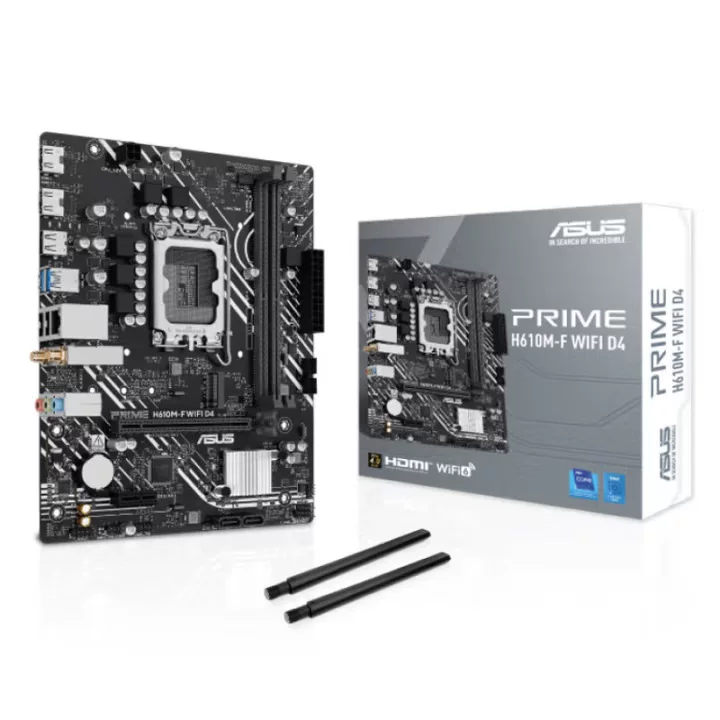 Материнская плата ASUS PRIME H610M-F WIFI D4 для ПК, подходит для процессоров 12-го, 13-го и 14-го поколений