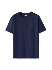 Lacoste French Crocodile Logo Men's Cotton Short-Sleeve T-Shirt Crew Neck Underlayer Top Hot-Selling Export