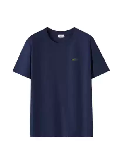 Lacoste French Crocodile Logo Men's Cotton Short-Sleeve T-Shirt Crew Neck Underlayer Top Hot-Selling Export