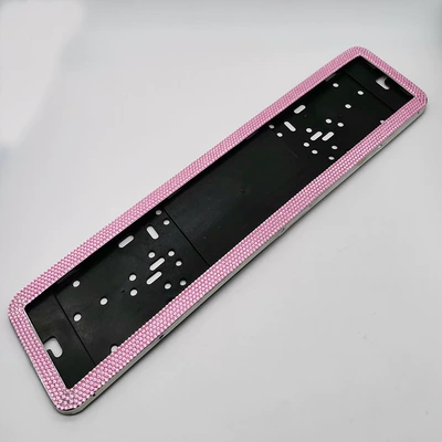 License plate holder/license plate holder plate frame acrylic Russian stainless - pink