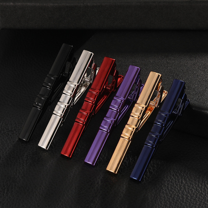 moda nuovo elettroforesi colore metallo rame fermacravatta semplice business fermacravatta accessori camicia decorazione_voghion.com