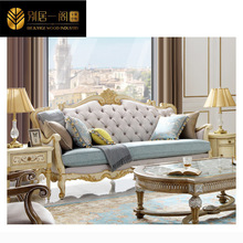 福溢家居法式实木沙发维罗纳布艺欧式沙发简欧风格大户型组合沙发
