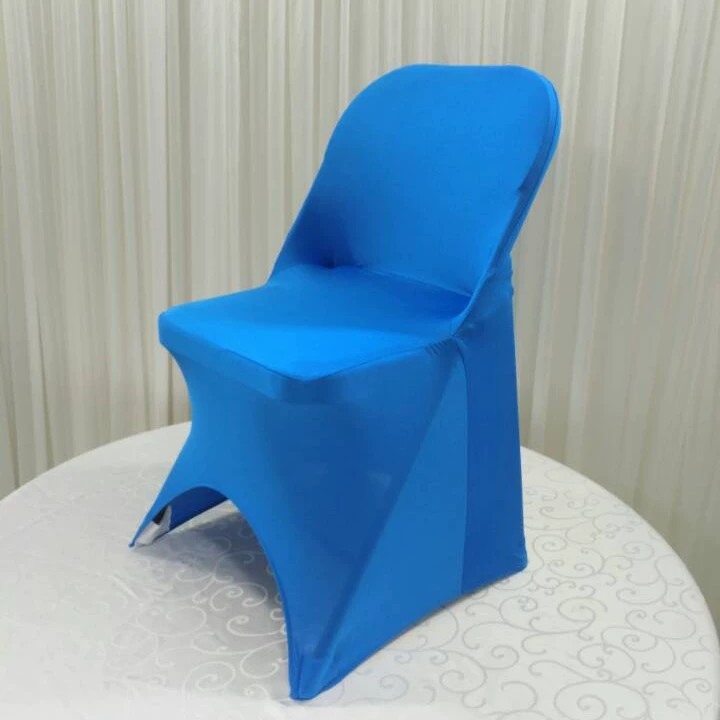 Foreign trade thickened elastic folding chair cover, hotel wedding one-piece chair cover, outdoor wedding elastic chair cover