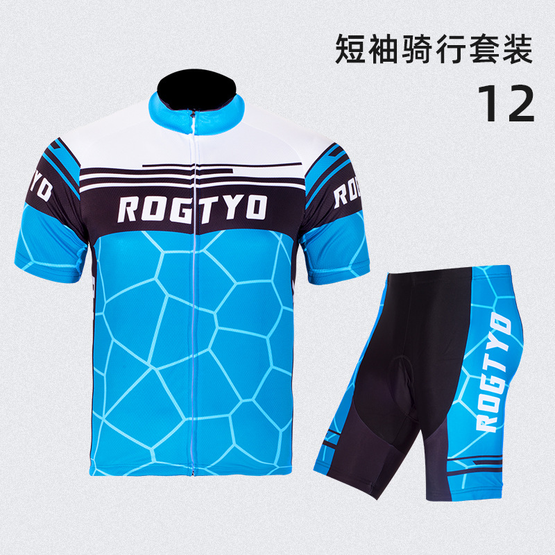 traje de ciclismo conjunto de verano mangas cortas pantalones cortos hombres y mujeres carretera de montaña ropa de ciclismo secado rápido uniforme de equipo de ciclismo
