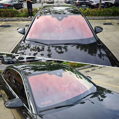 Cross-Border Nano Ceramic Ghost Rose Car Glass Solar Film Sun Protection and Heat Insulation Front Windshield Sunshade Protective Film
