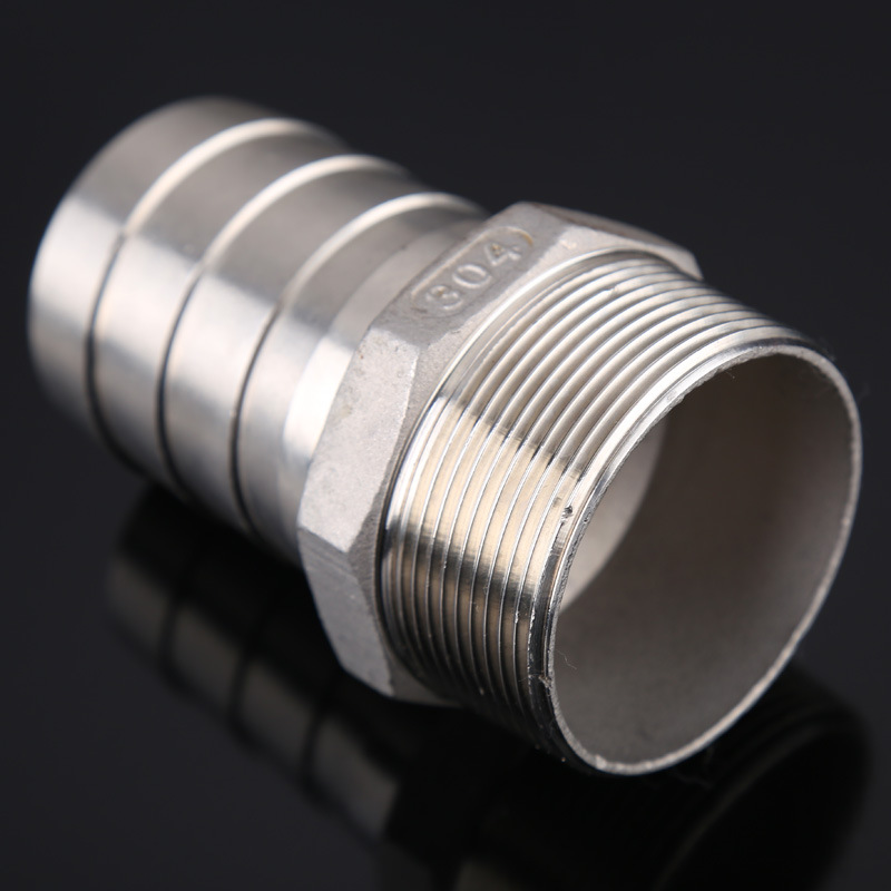 304不锈钢NPT美制宝塔接头4分格林束节气管软皮管接头竹节鱼鳞