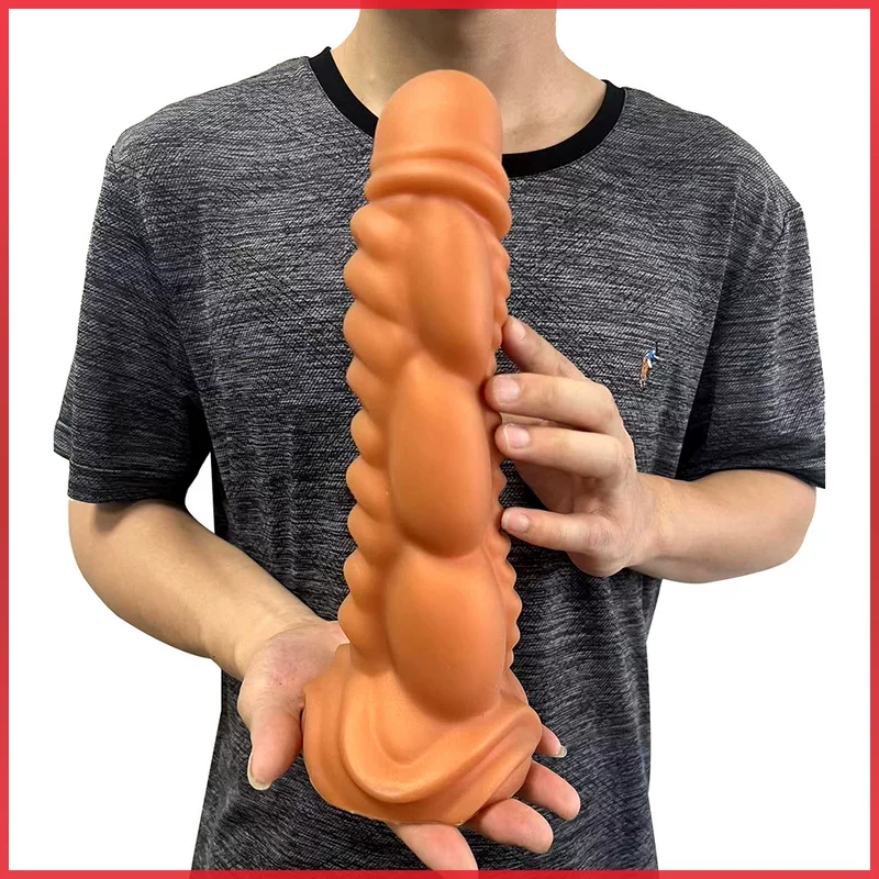 Extra-Large Soft Anal Plug (Super Large), Multi-Size Silicone-Like Dildo, S–L Options