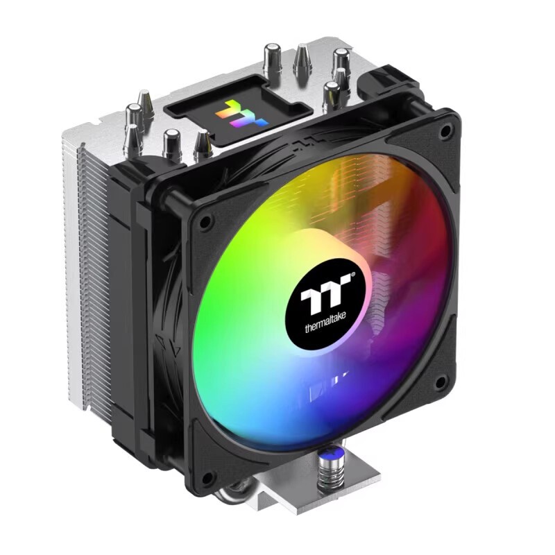 Cross-Border Desktop Computer Host Cpu Radiator 5 Heat Pipe Rgb Colorful Intelligent Temperature Control Silent Fan