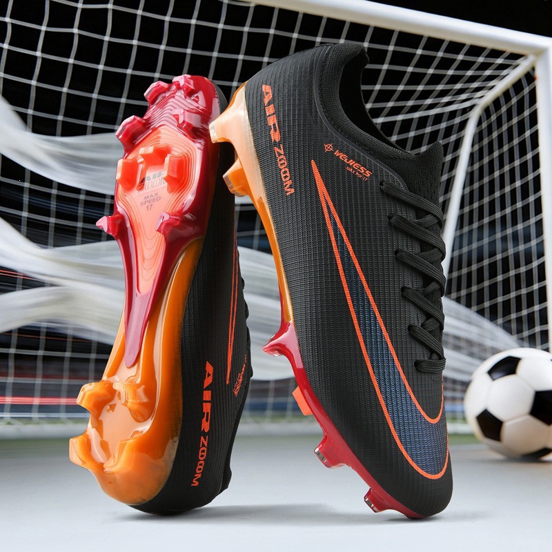 Tenis de Fútbol de Corte Bajo para Césped Sintético de TPU y Malla Ligeros