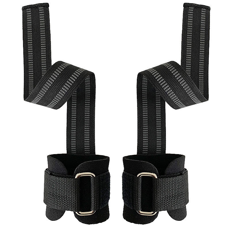 Nuevo cinturón de asistencia de fitness, cinturón de agarre de pull-up, guante antideslizante, cinturón de tracción de muñeca deportiva para hombres