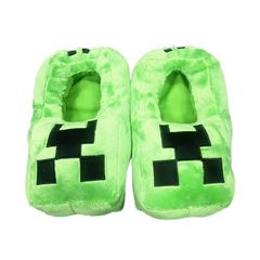 My World Children's Cotton Slippers, Creepers for Boys, My World Winter Game Cartoon Indoor Home Cotton Shoes
