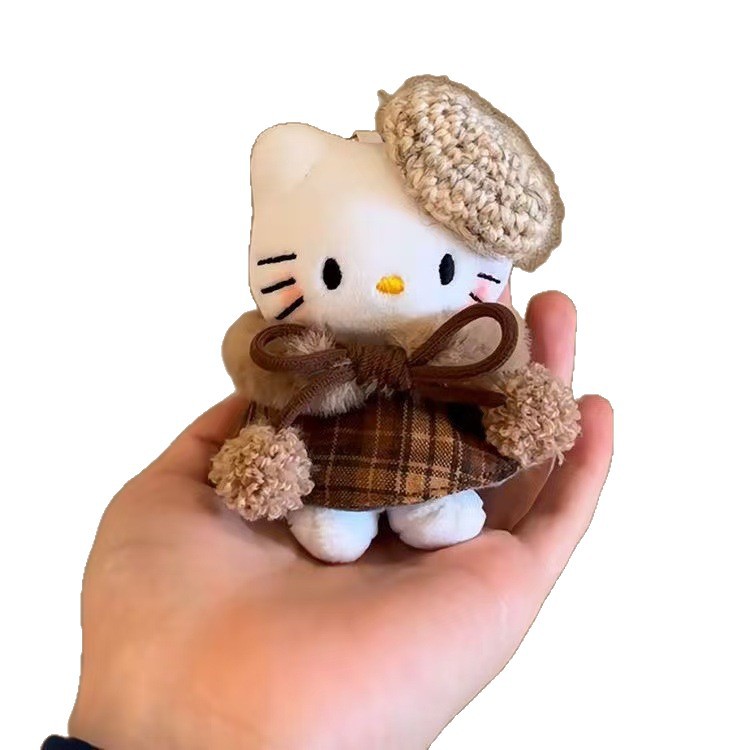 Meilad kitty bolsos colgantes capas de princesa muñecas de invierno bolsas escolares Miu muñecas colgantes de viento