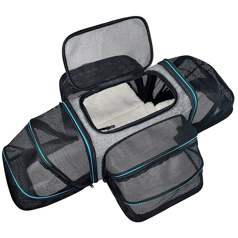 Расширьте сумку для домашних животных со всех сторон